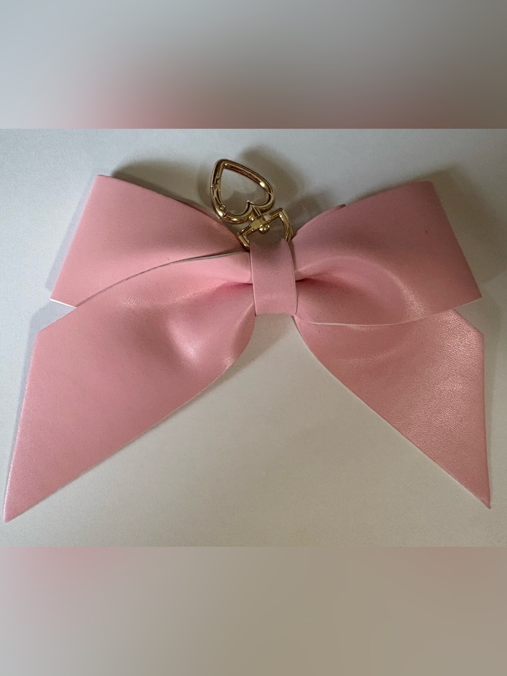 Large Pink Bow Purse Charm with Heart Clasp- NWT - Picture 2 of 6